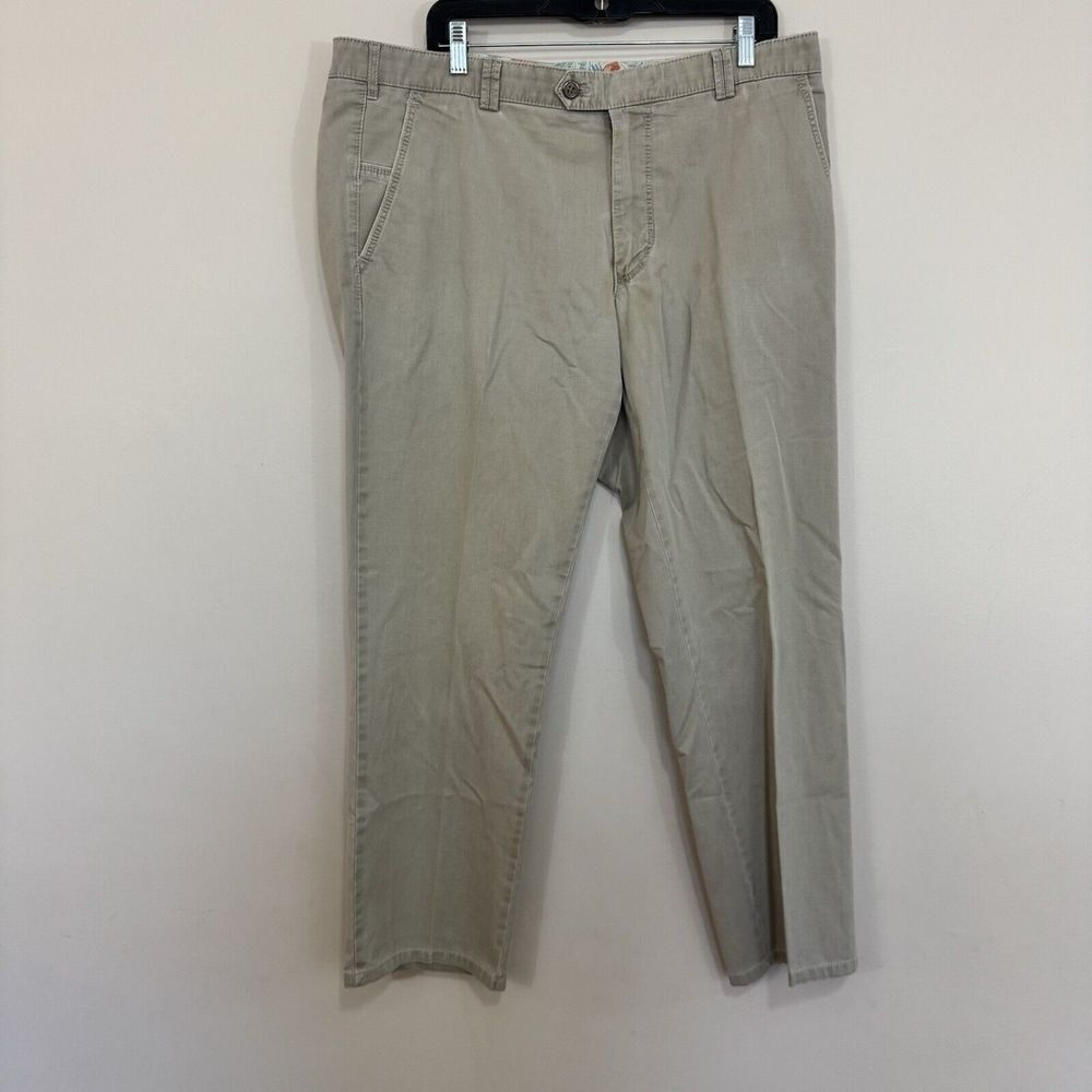 Meyers New York Khaki Modern Comfort Flat Front Pants Men's Size 40x30 - Picture 2 of 6